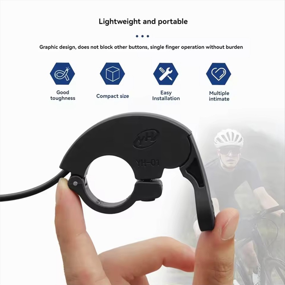 E-bike Thumb Throttle Hand Finger YH-001 Throttle 12V-72V 3-Pin SM/WP Plug HAU