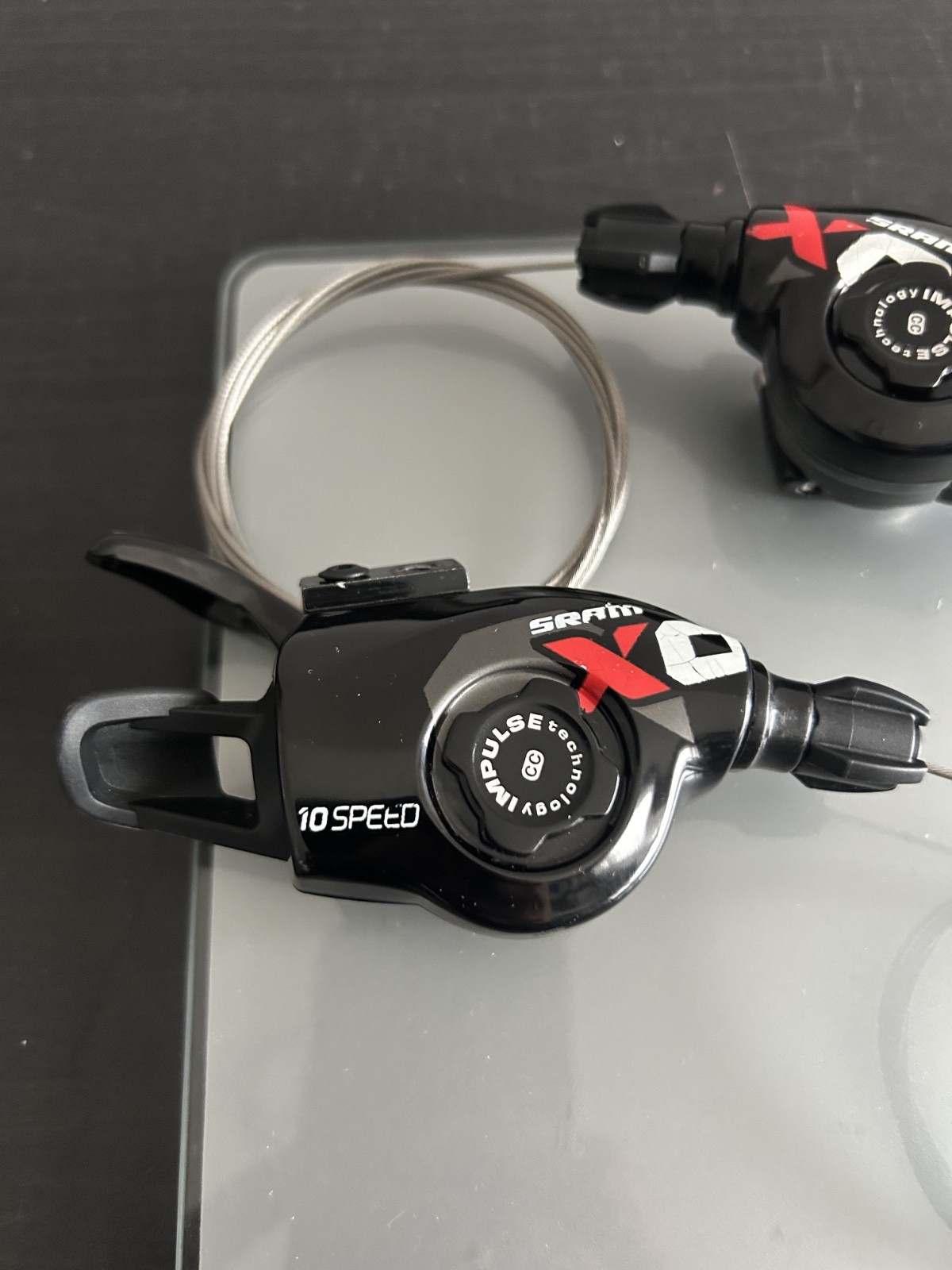 Sram X-0 Trigger Shifters 2x10s Left & Right Shifter Set Black/Red/White