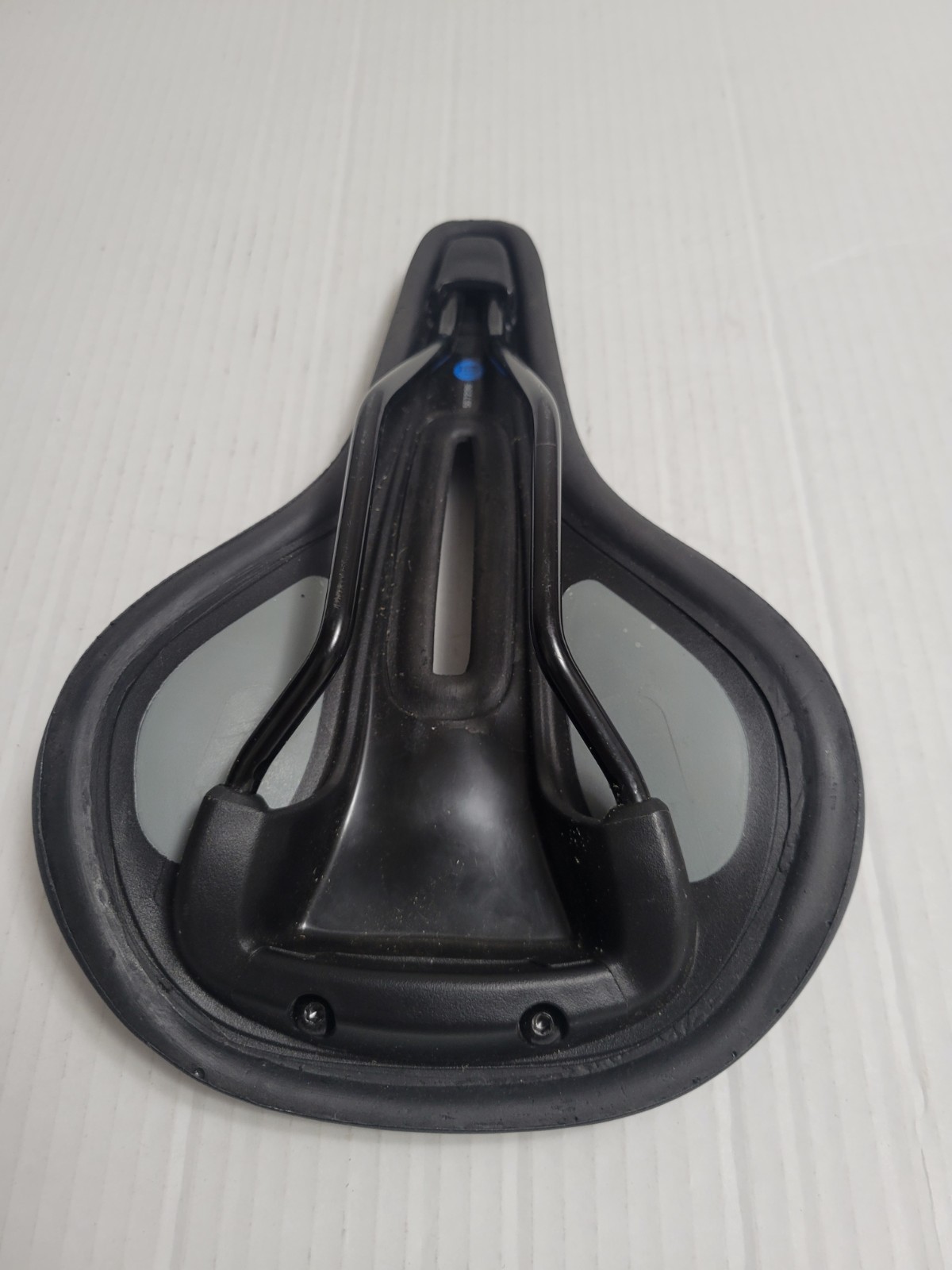 Bontrager Cutaway Saddle/Seat w/ Steel Rails, Black, Synthetic/Steel, Universal