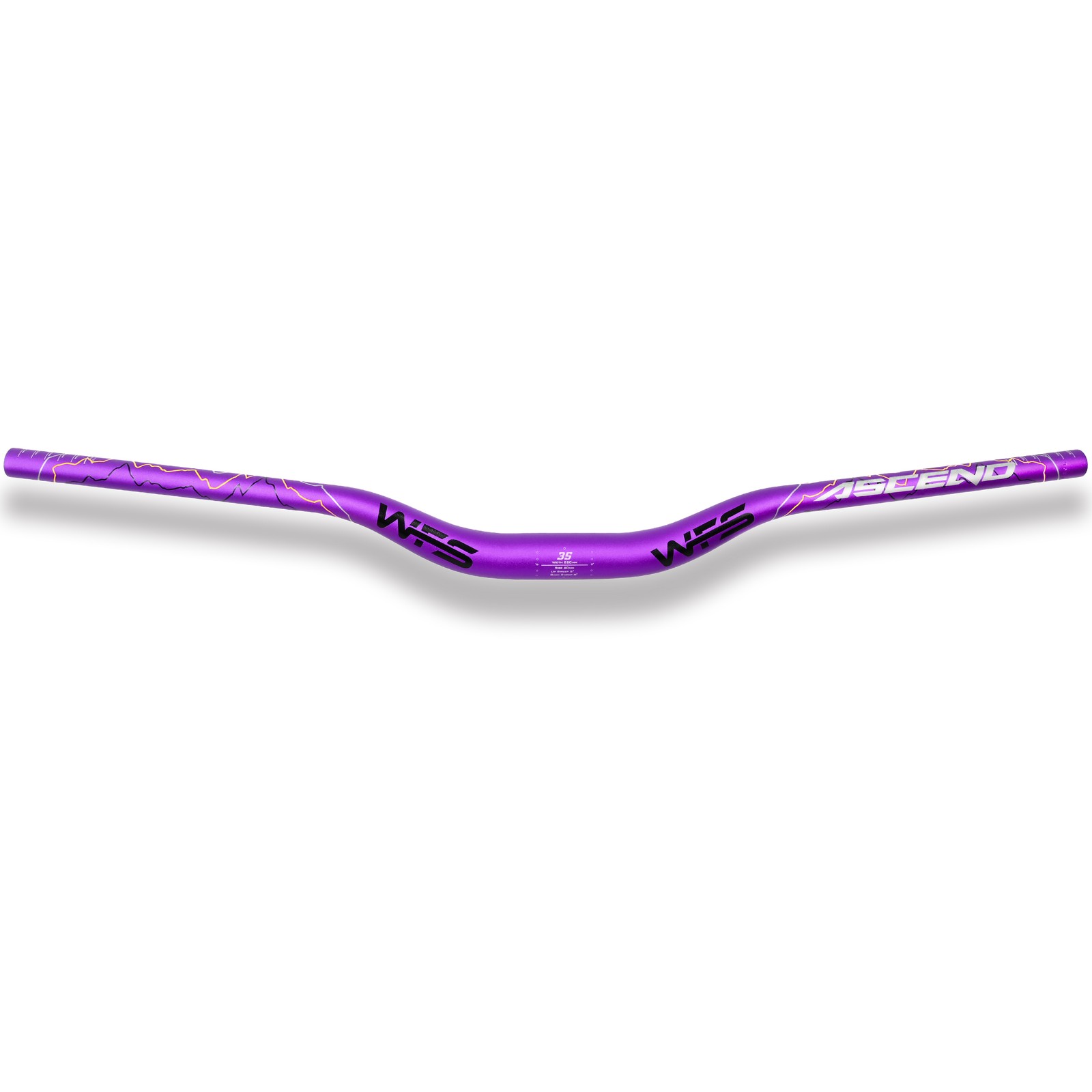 WFS Ascend 35 x 820mm Handlebar 40mm Rise, Purple