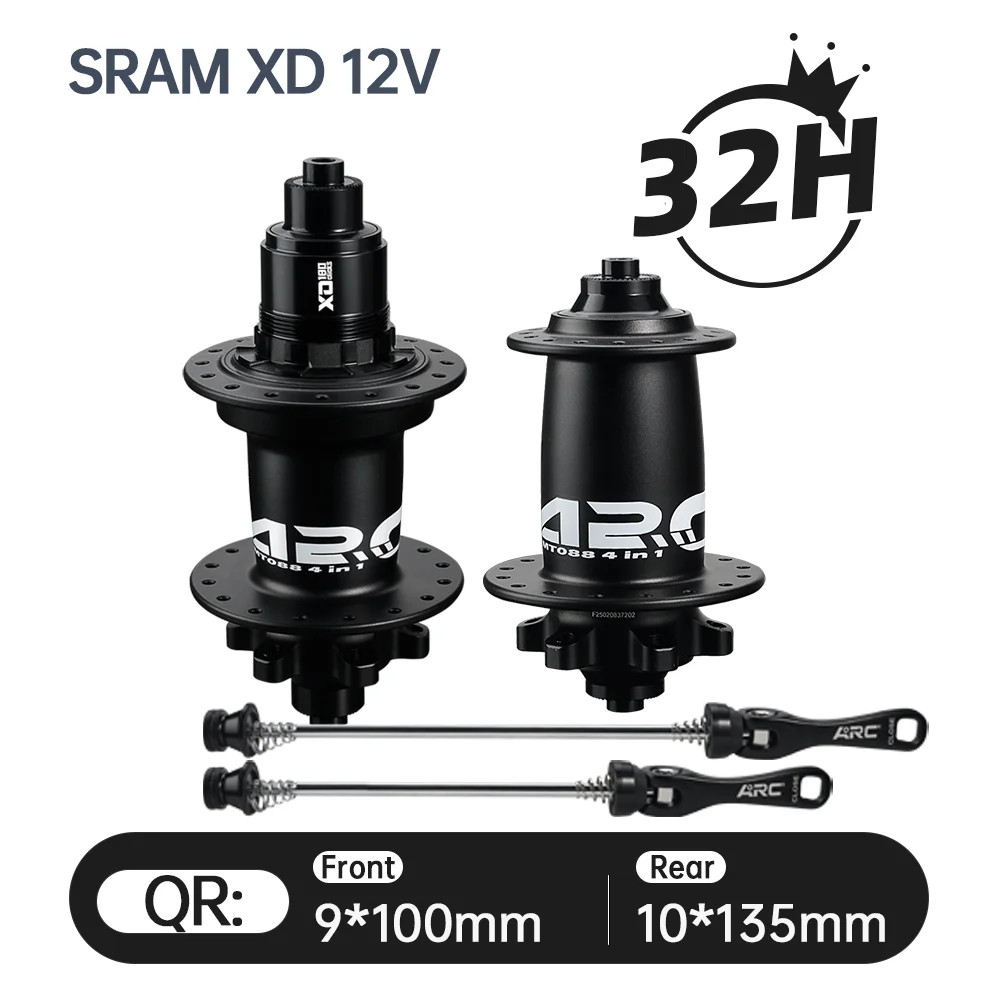 180 Clicks Bicycle Hub 32Holes 6 Bolts Disc Brake for HG XD MS Mountain Bike Hub