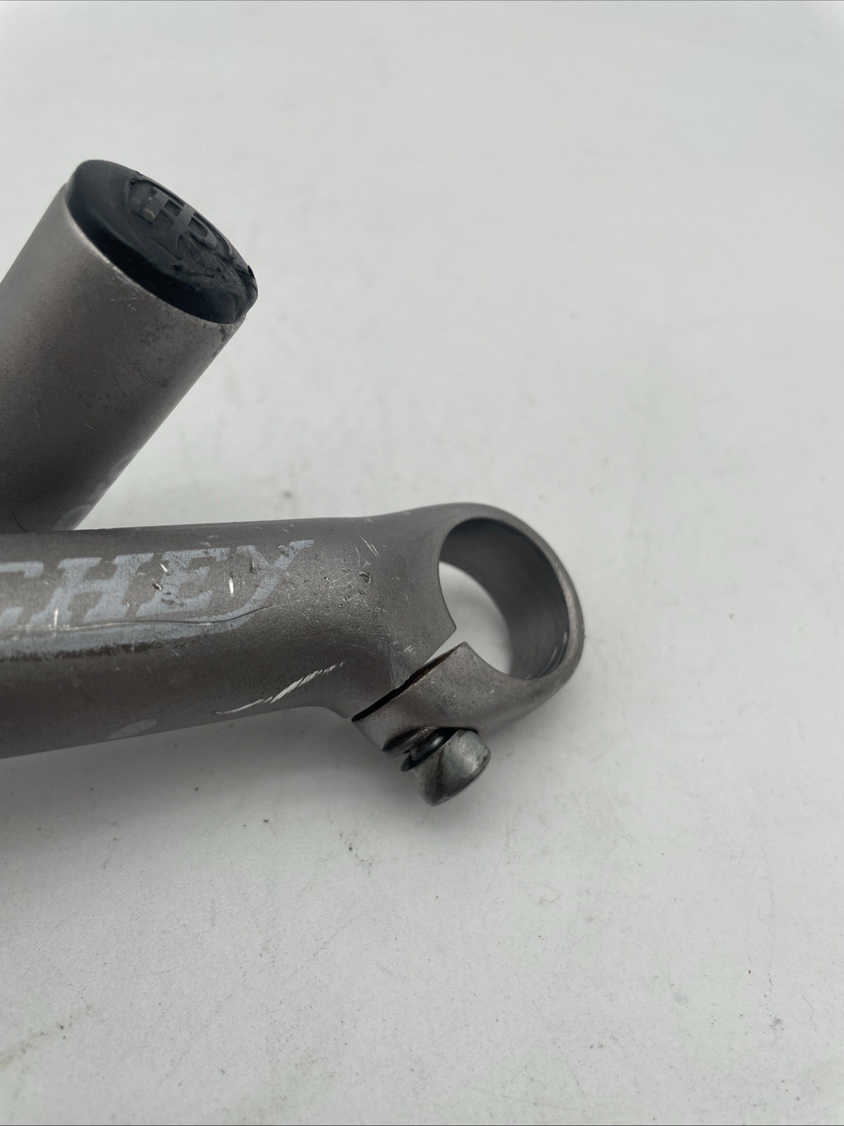 90s Era Ritchey Logic Expert Bar Ends Forged Alloy Clamp Long Bend Silver