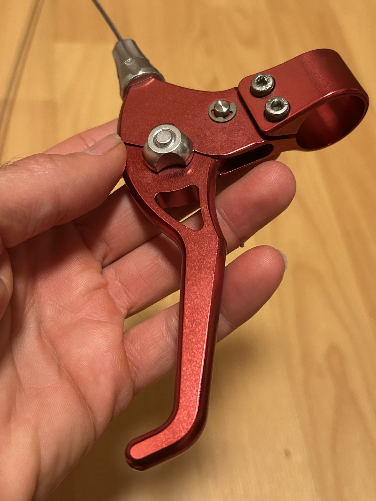 Vintage Machine Tech Zero Flex Brake Lever Set Anodized Red 90s MTB CNC Canti 👀