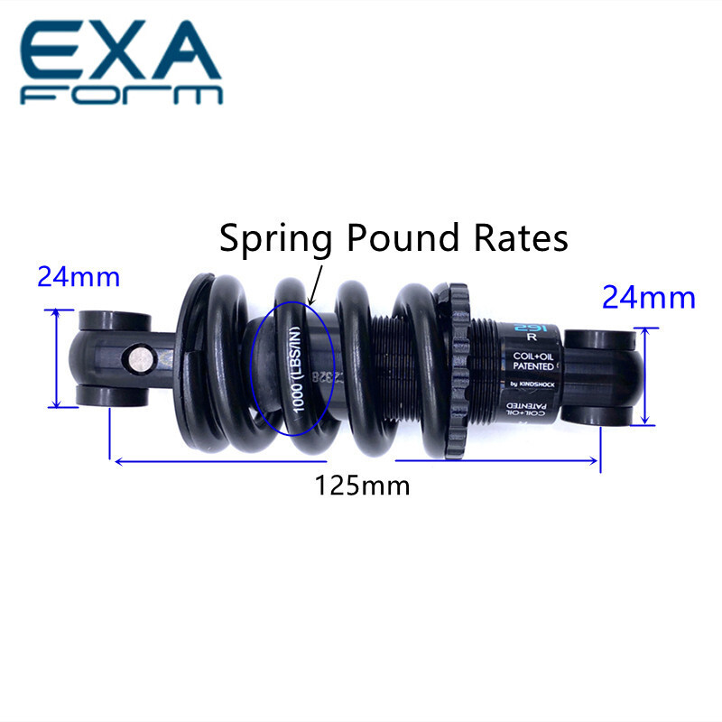 EXA Form Rear Shock Absorber 291 R Adjustable Suspension Spring KS Downhill MTB