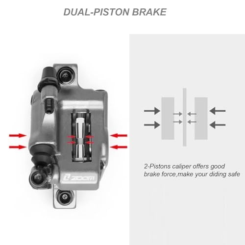 Hydraulic Disc Brake Calipers Set for MTB & E-Bike – Front & Rear Line Pulling