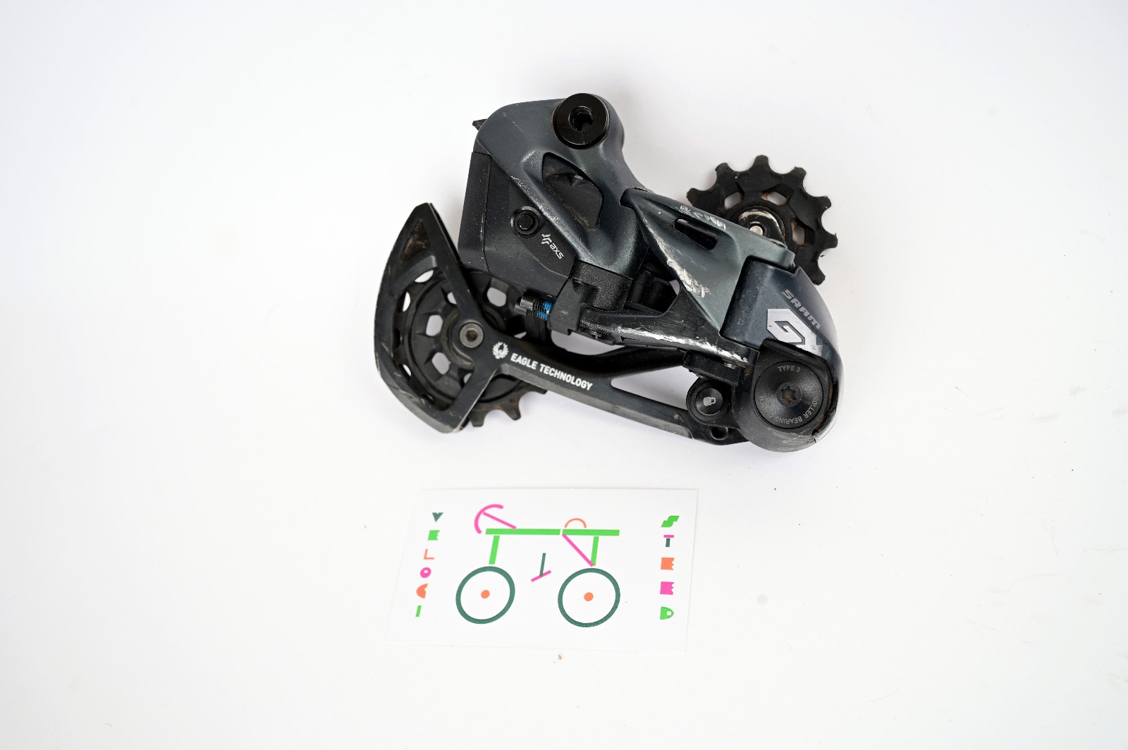 SRAM Eagle GX AXS 12-Speed Electronic Mountain Gravel Bike Rear Derailleur 52t