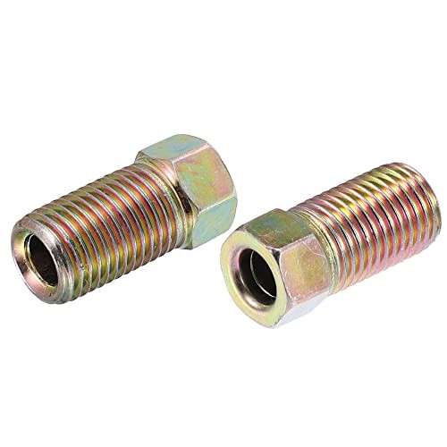 10pcs Motorcycle Brake Line Tube Fittings 3/8 x 24 UNF for 3/16″ Hydraulic