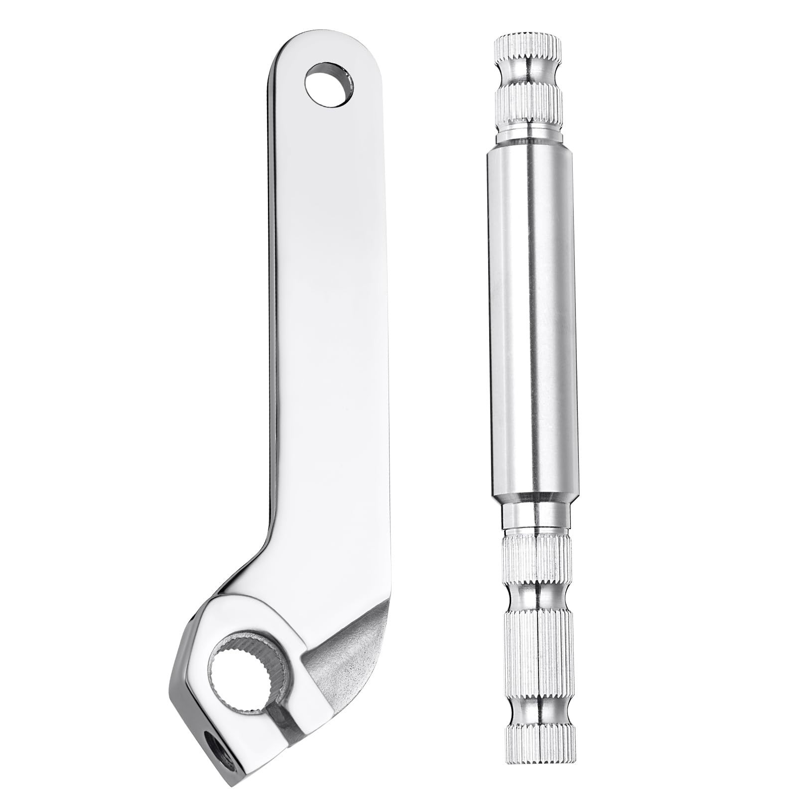2PCS Stainless Steel Inner Shift Rod Lever Kit for Harley Touring 1984-2016