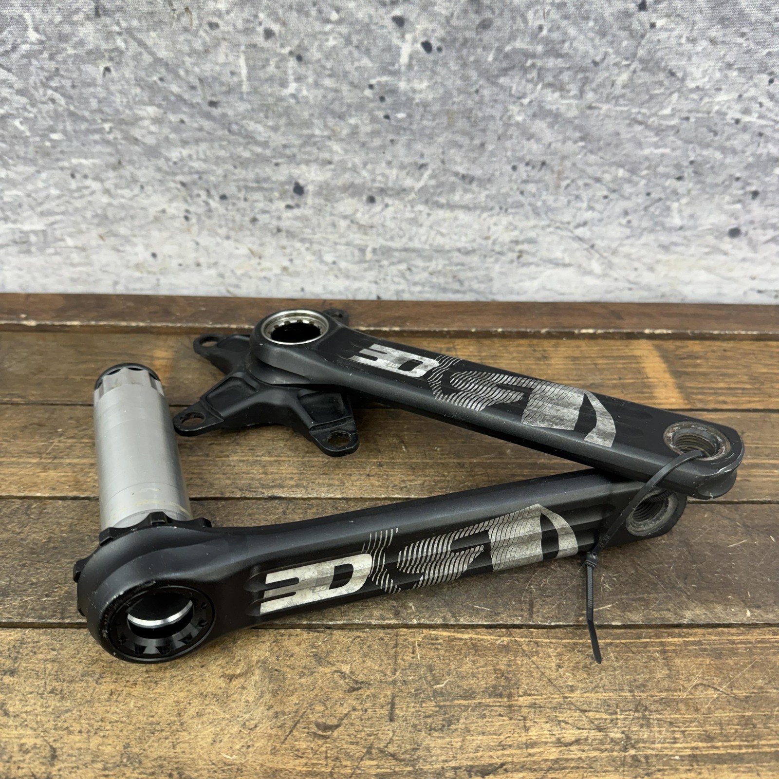 Rotor 3D Crankset Spindle Road Bike Black Aluminum Arms SPLINE