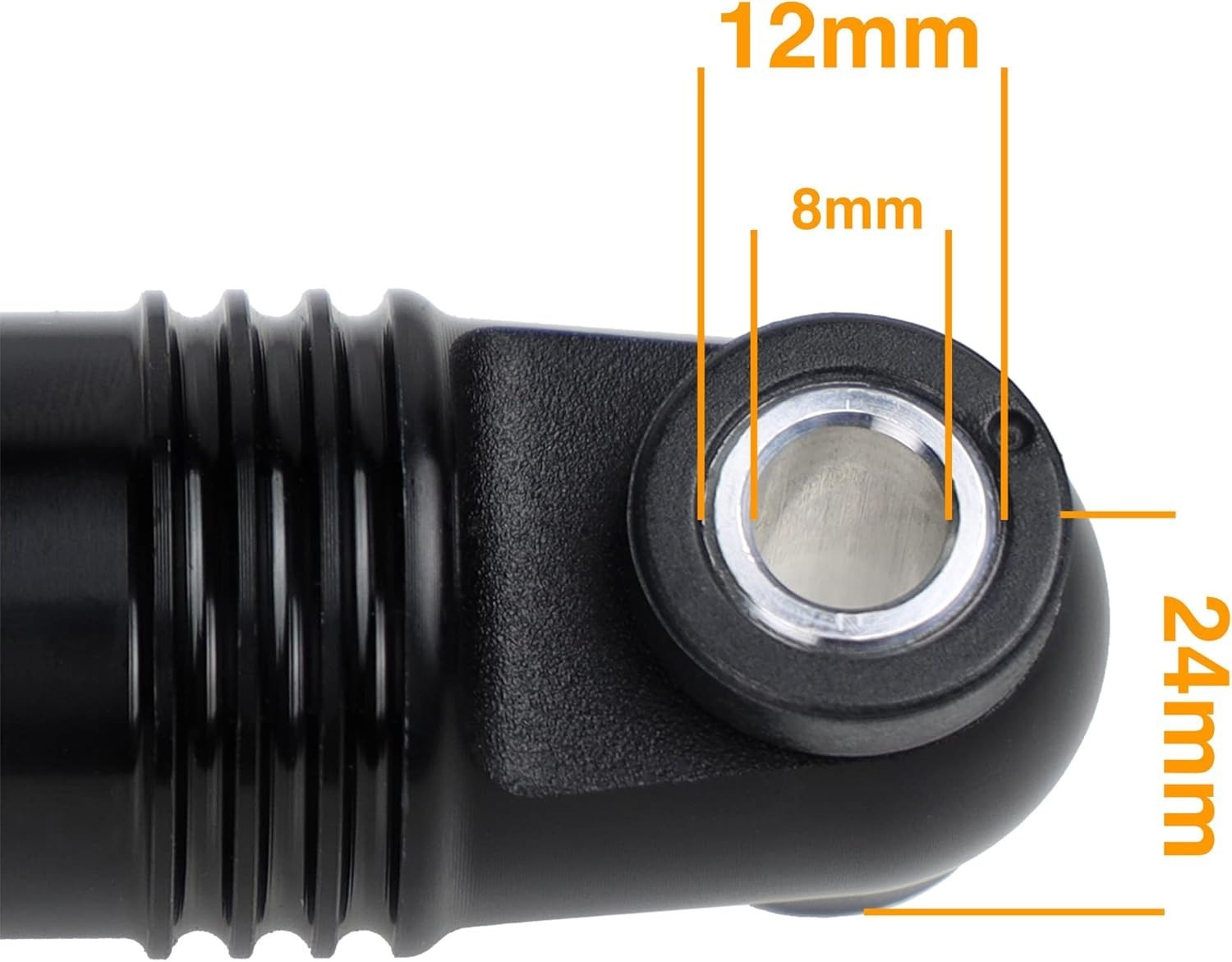 Advanced 165mm Coil Spring Rear Shock Absorber for Mountain Bikes – Black Finish