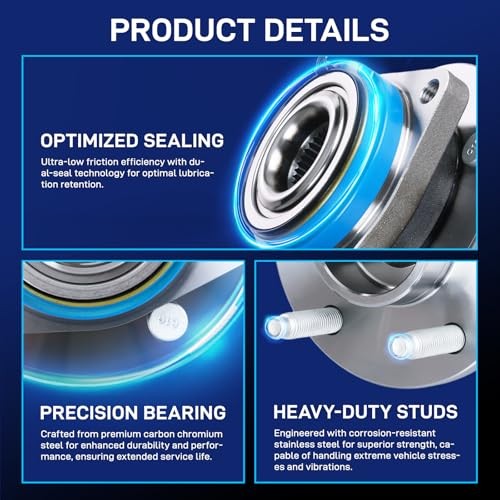 Premium Front 2WD AWD Wheel Bearing & Hub Assembly 513121 513121×2