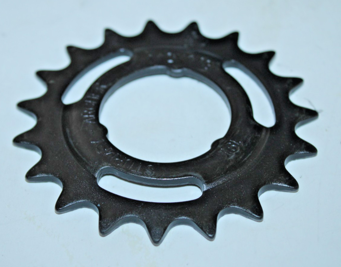 Sturmey Archer HSL719 19T Sprocket Offset Black 1/2×1/8″ Steel NWOT VTG Cruisers