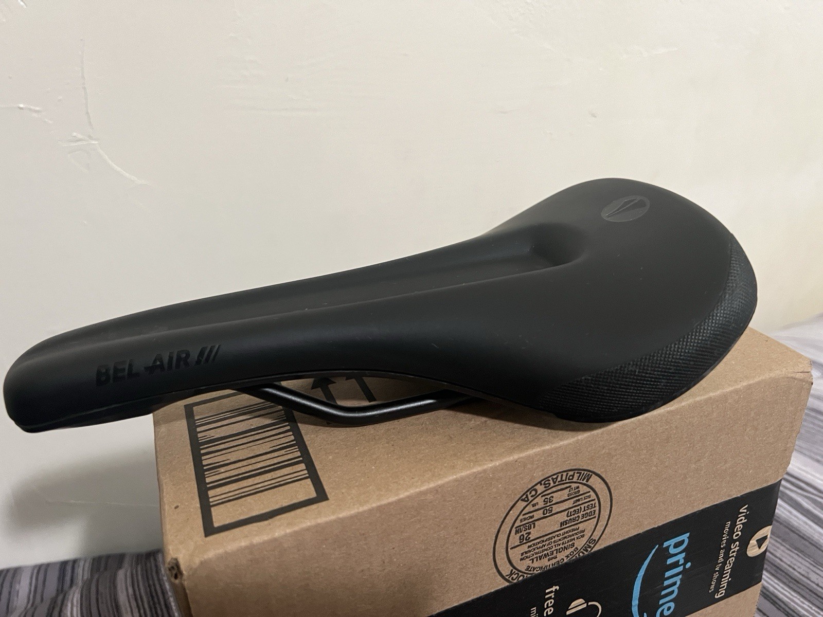 SDG Bel-Air V3 260 x 135 mm Lux-Alloy Black with Tan Base Bicycle Saddle Seat