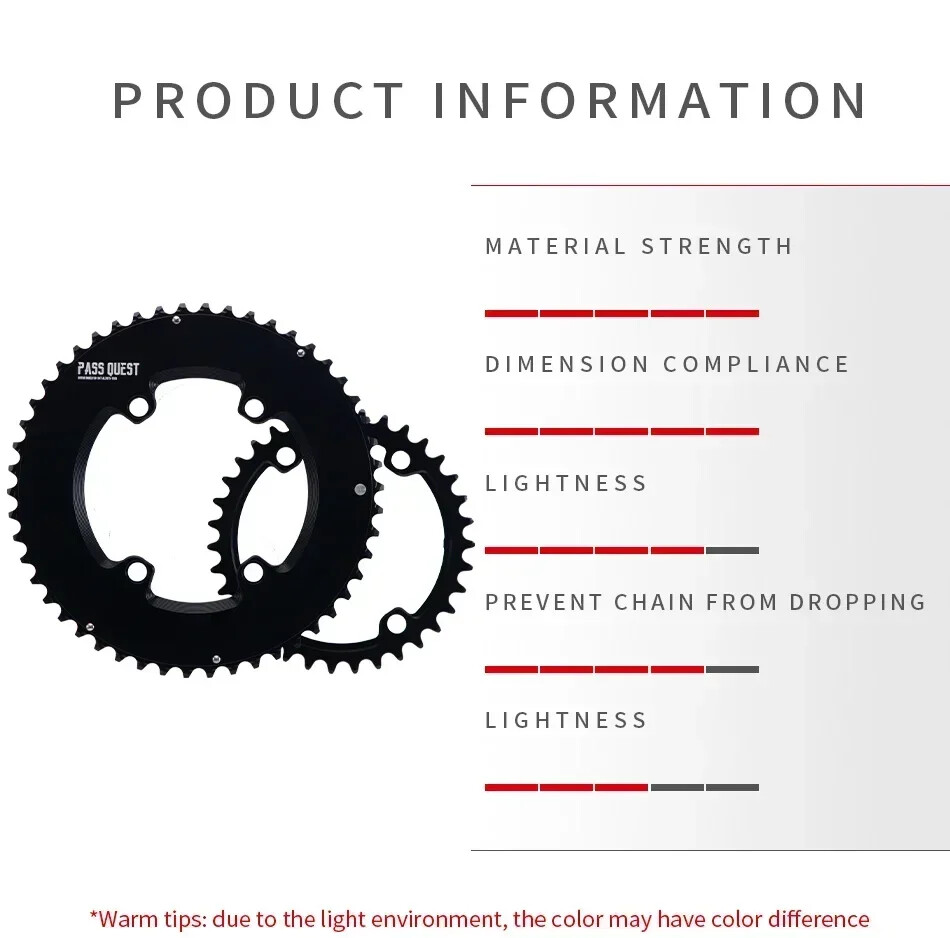 Road Bike 110BCD Chainring 110bcd 4-claw Double Chainring 2x11S 12S 50-34T