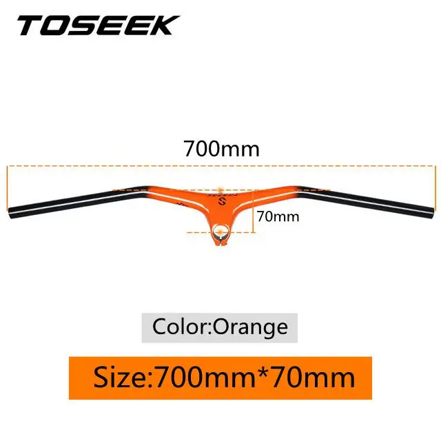 Carbon Fiber MTB Bike Integrated Handlebar and Stem Angle -10° Bicycle Parts