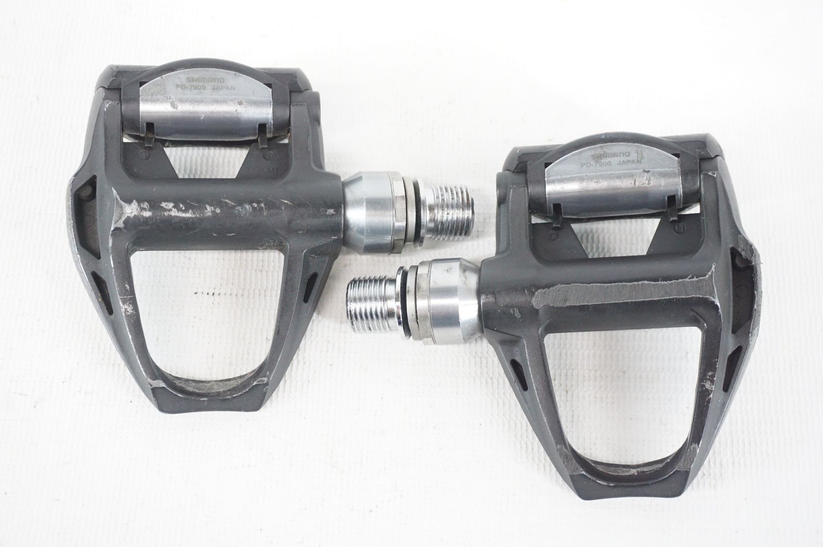 Shimano Dura-Ace PD-7900 SPD-SL Carbon Bike Pedals Pair Set Gray Used Japan