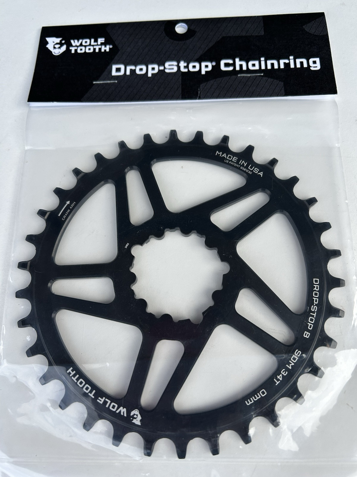 Wolf Tooth SRAM Chainring – 34 t, Direct Mount, 3-Bolt