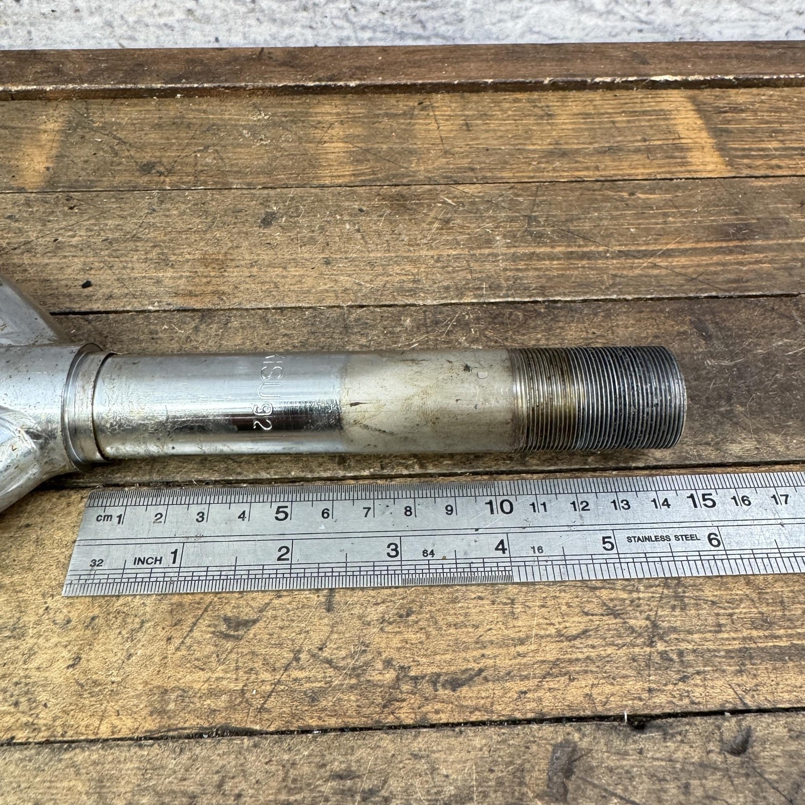 Vintage Dyno Akisu BMX Fork 1 In Threaded 20in Chrome Old School 92 1992