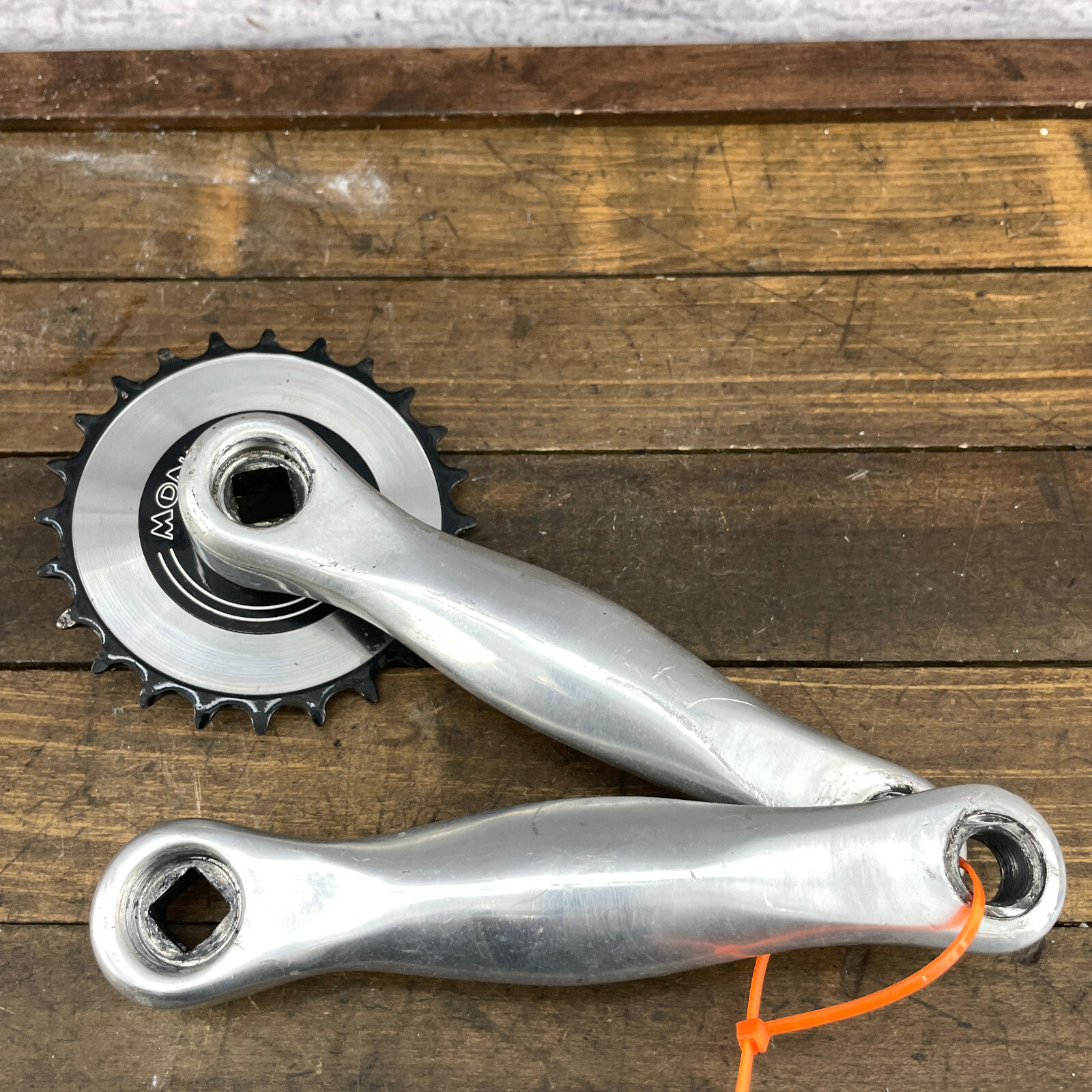 Monty Trials Crank Set 152 mm Modified Trial Mod 20 Observed Trials 24t Sprocket