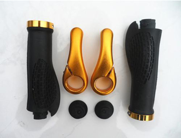 A Pair Cycling Handlebar Rubber Bike Grips Bicycle Bar Grips Lock-OnEnds