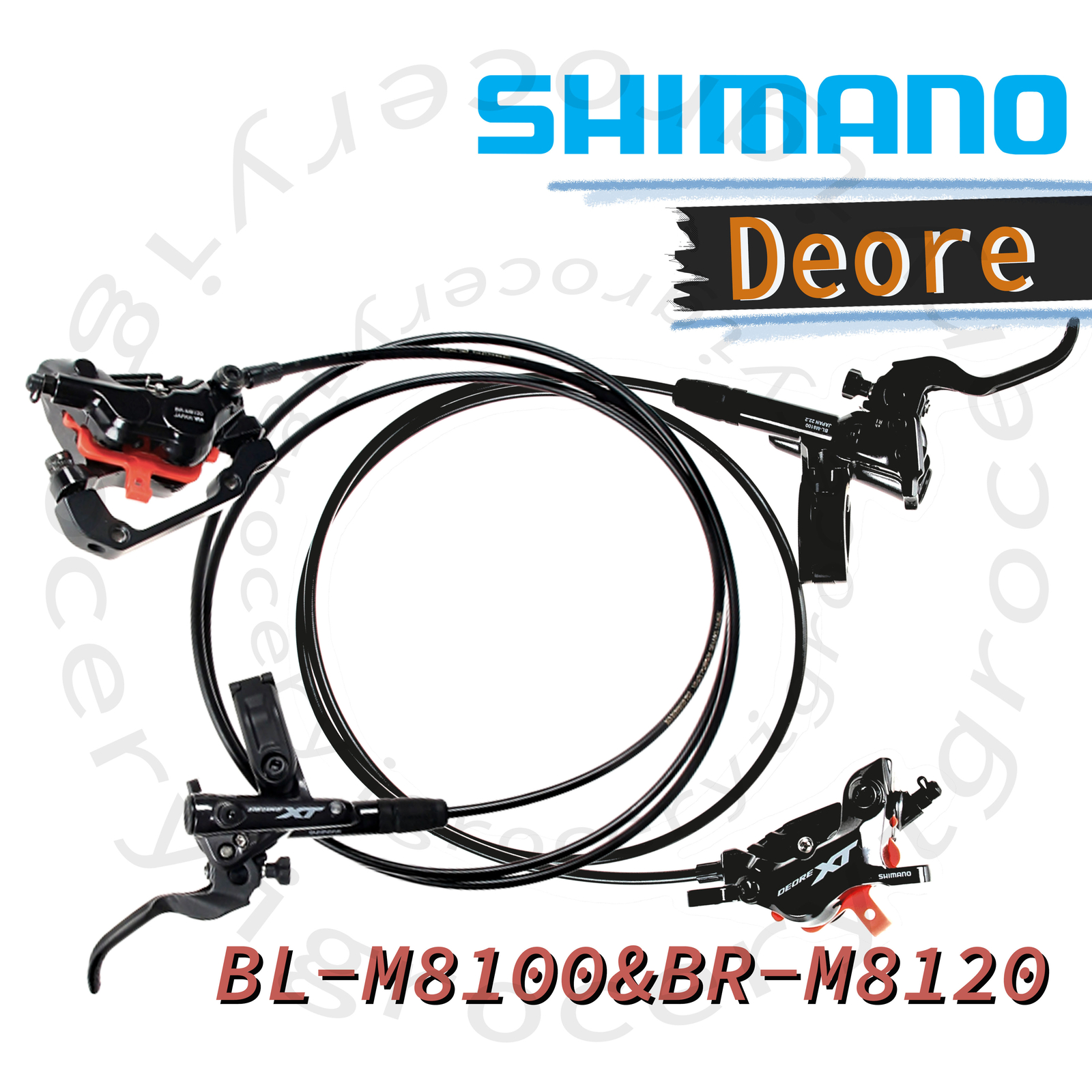 Shimano Deore XT BL-M8100 + BR-M8120 Disc Brake 4-Pistons set /J-Kit