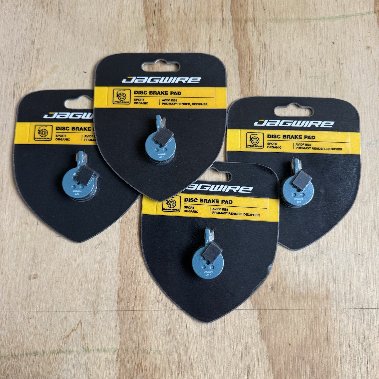 Lot Of 4 Sets Jagwire Sport Organic Disc Brake Pads for Avid BB5, Promax Render