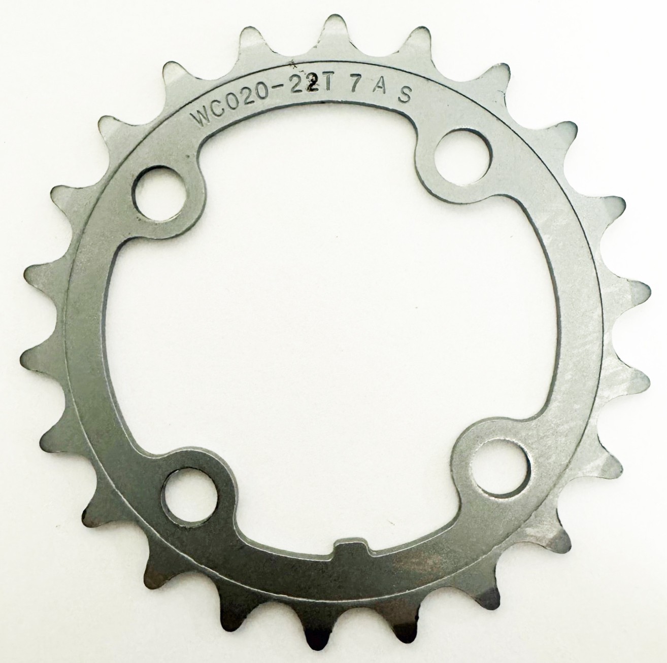 FSA WC020 22-Tooth 64mm Silver Steel, 4-Bolt, 64mm BCD Chain Ring – nos