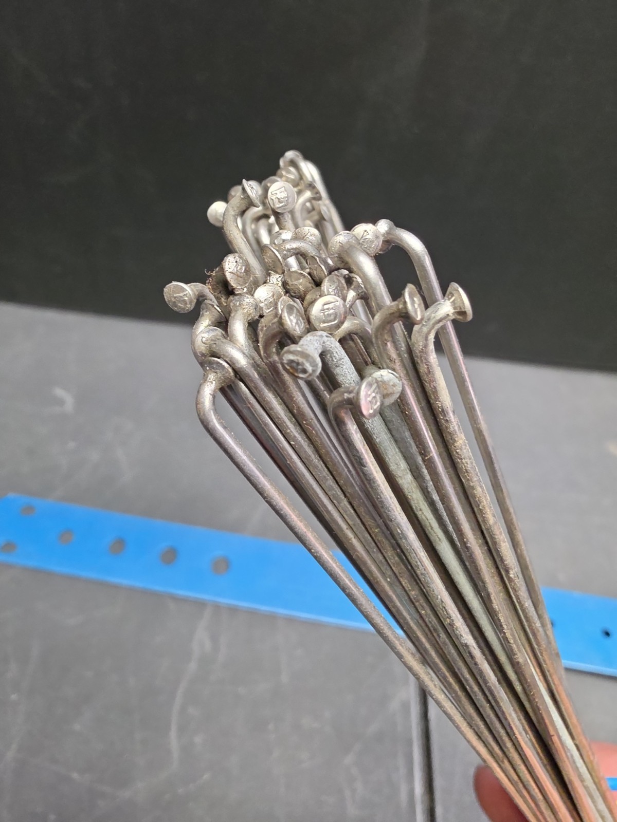 Vintage 300mm Spokes 64 Campagnolo To Mavic Glue On Rims Reflex Sup