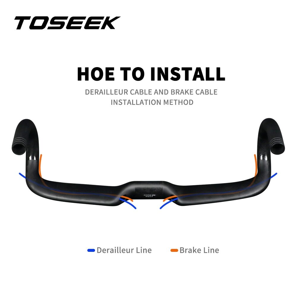 Carbon Road Bicycle Handlebar Internal Routing 400/420/440mm Bicycle Drop Bar