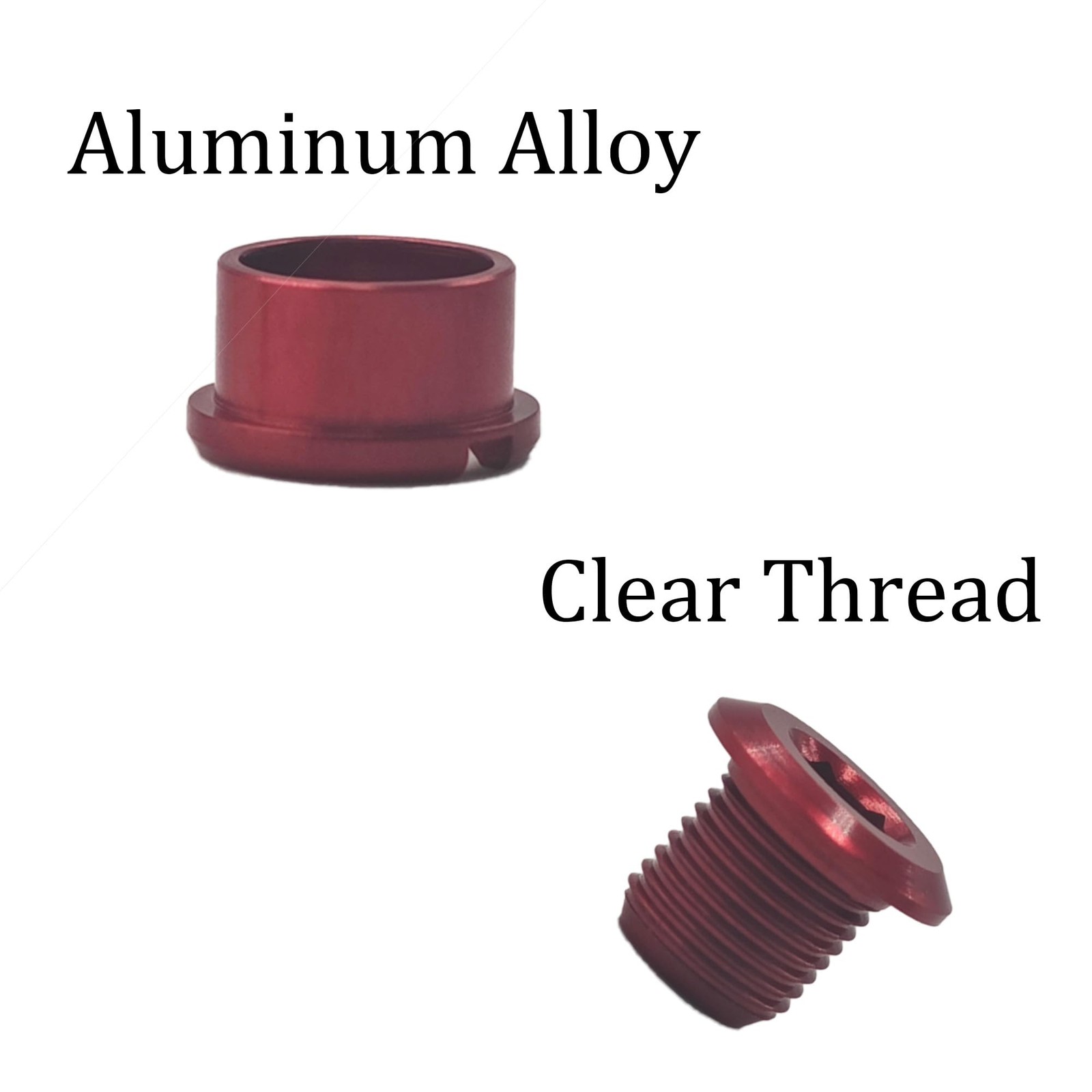 5Pcs Red Chainring Bolts, 7075 Aluminum Alloy Single Chain Ring Bolts, CNC Ma…