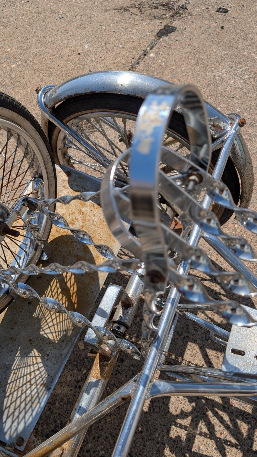 LOWRIDER 12-16″ 1 SPEED TRIKE CONVERSION KIT COASTER 5/8 AXLE CHROME