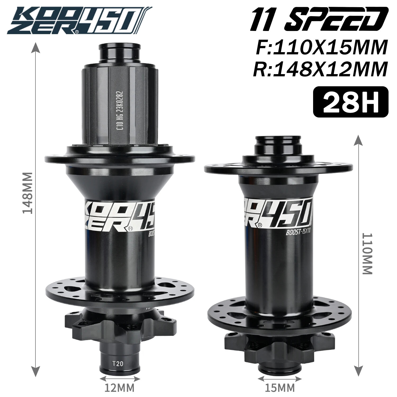 Mountain Bike 6 Pawls 3 Teeth Hubs 28 32 Hole BOOST 110*15/148*12MM Hub HG XD MS