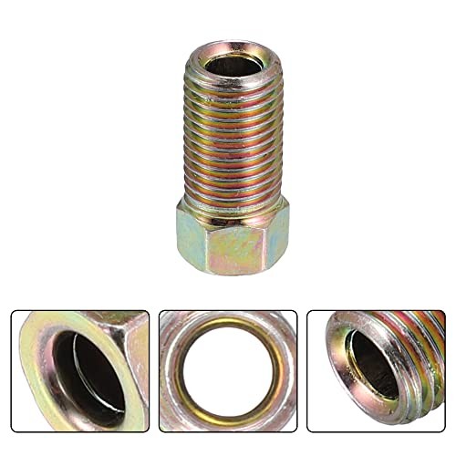 10pcs Motorcycle Brake Line Tube Fittings 3/8 x 24 UNF for 3/16″ Hydraulic