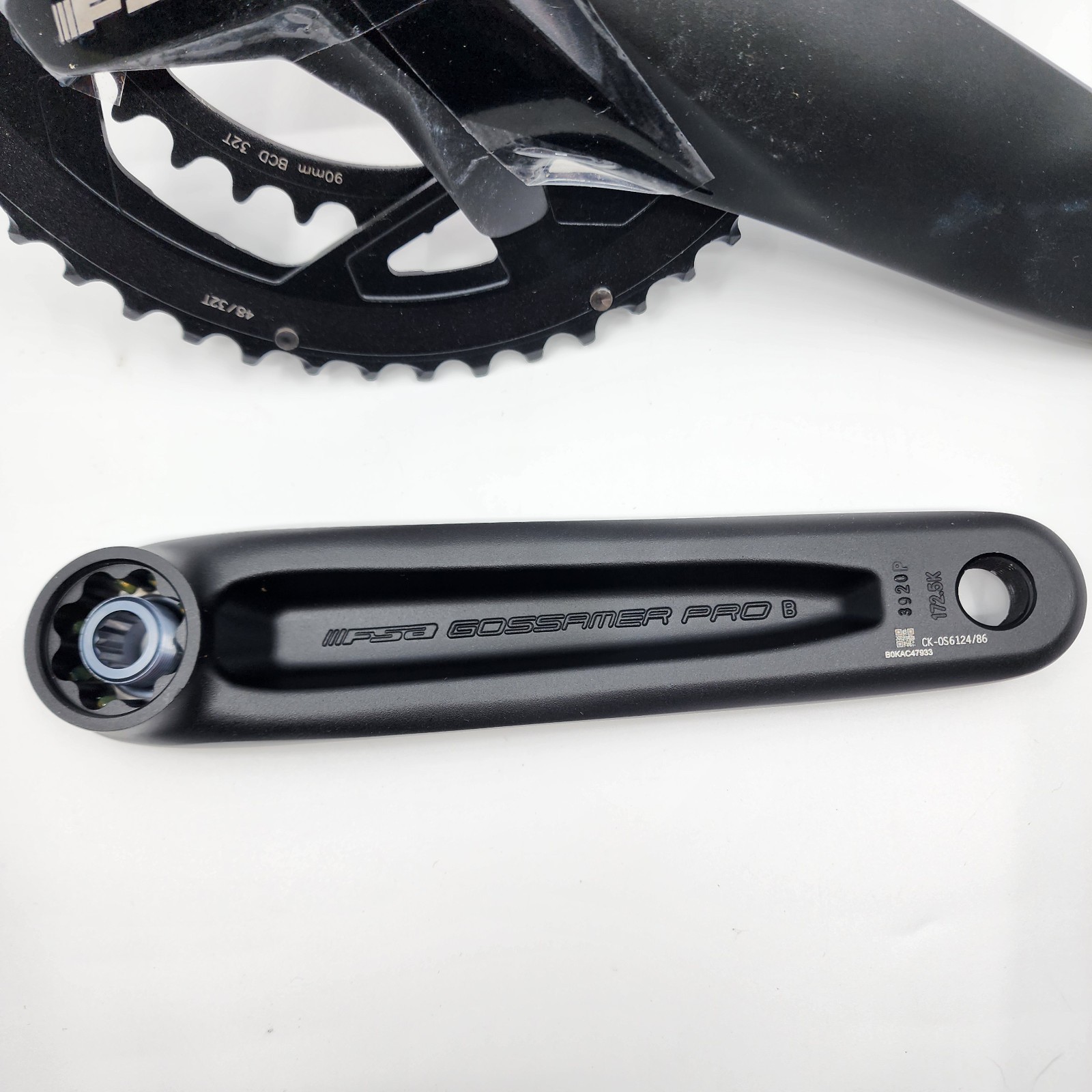 FSA Gossamer Pro 2x 48/32T 172.5mm BB386EVO Crankset NEW