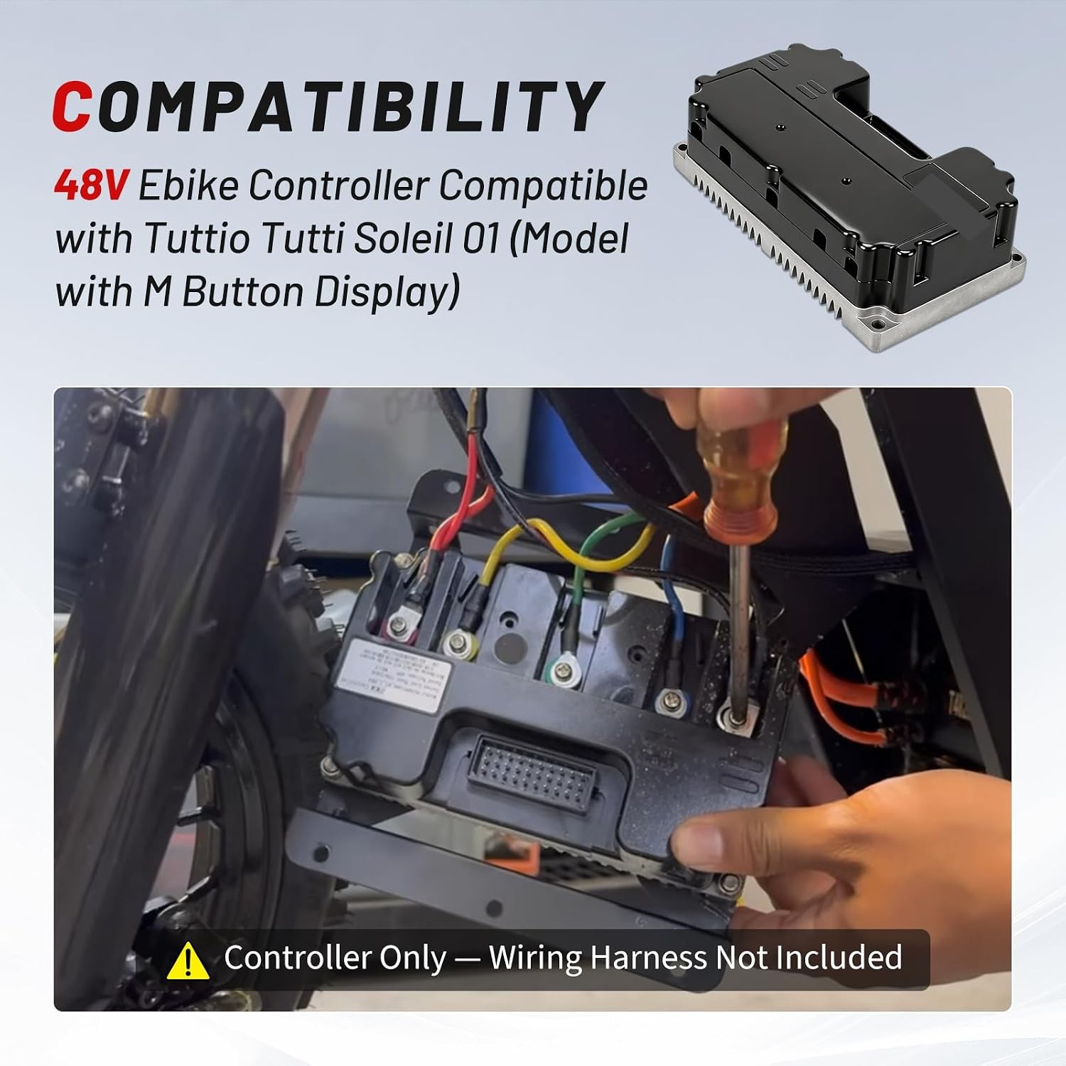 48V Ebike Controller Compatible Tuttio Tutti Soleil 01 M Button