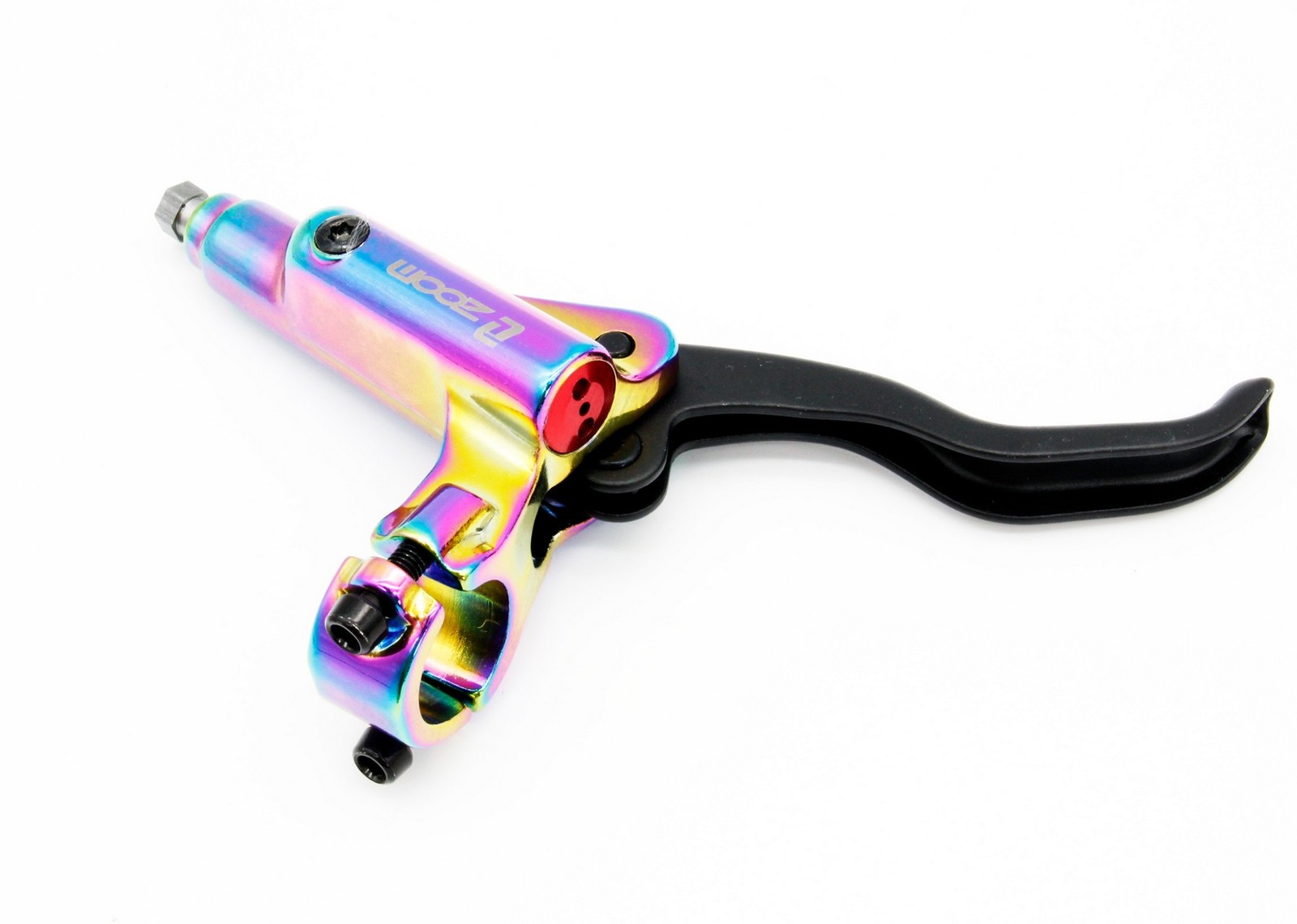 ZOOM HB975 Hydraulic Disc Brake Set MTB Bike Internal Routing Rainbow Oil Slick