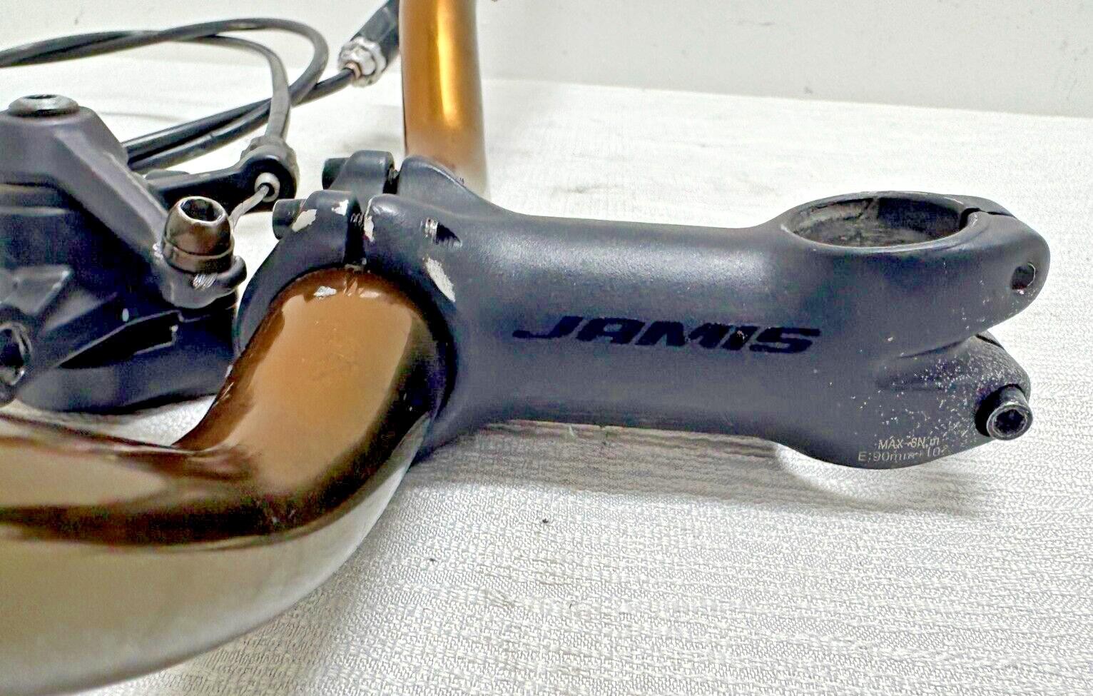 Aluminum 670mm Riser Bar Tektro IO Mechanical Disc Brakes Jamis 85mm Stem