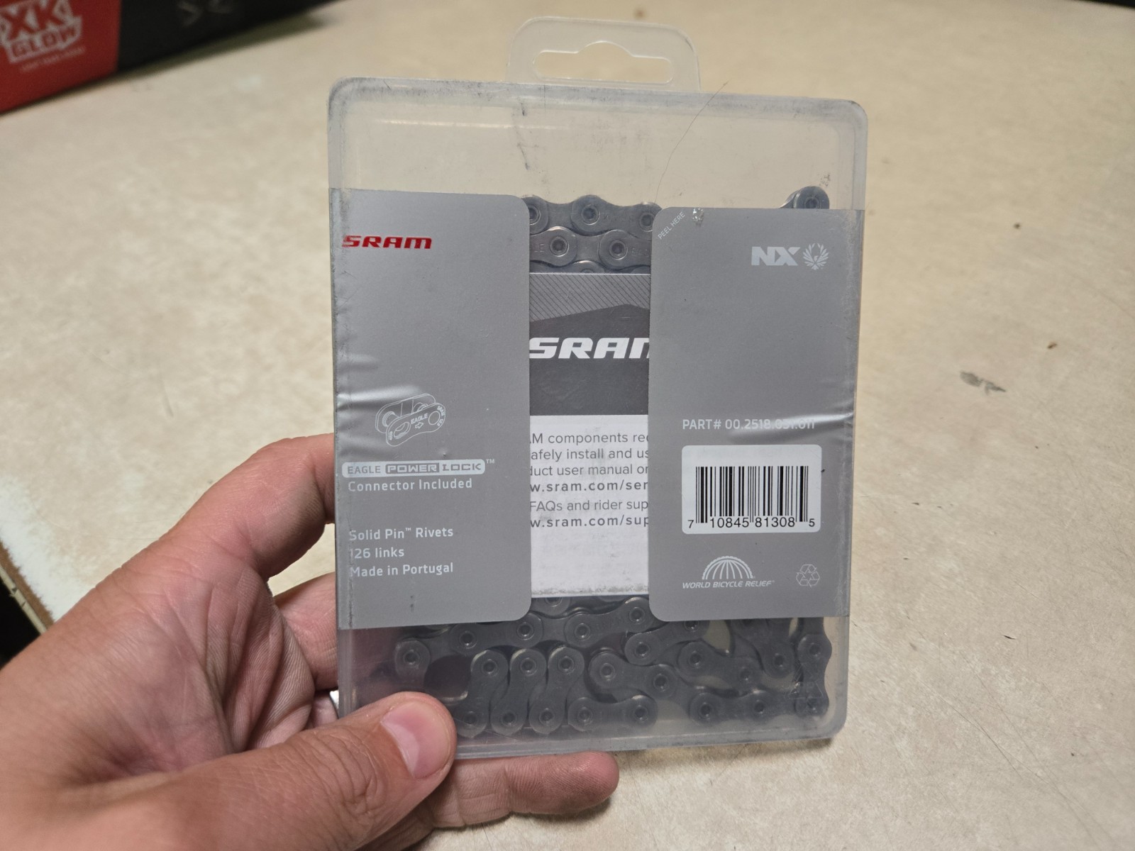 SRAM NX Eagle 12-Speed Chain Grey 126 Links w/ Eagle Power Lock Link sealed!