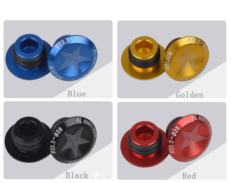 2pcs Aluminum Alloy Handlebar Grips Plugs Mtb Bicycle Metal Handle Grip Bar Ends