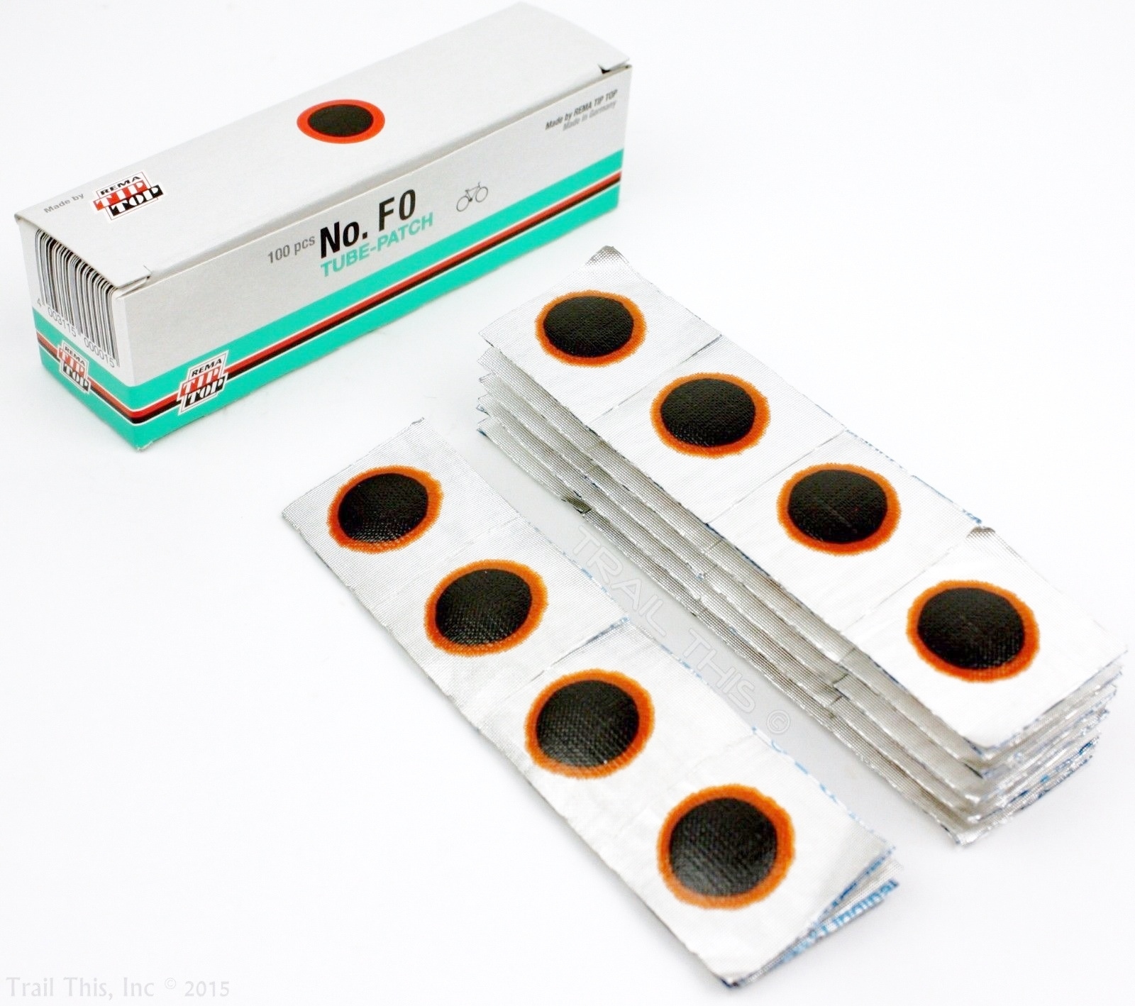 100 Rema Tip Top F0 16mm Round Vulcanizing Bike Tube Repair Patch Patches F0-P