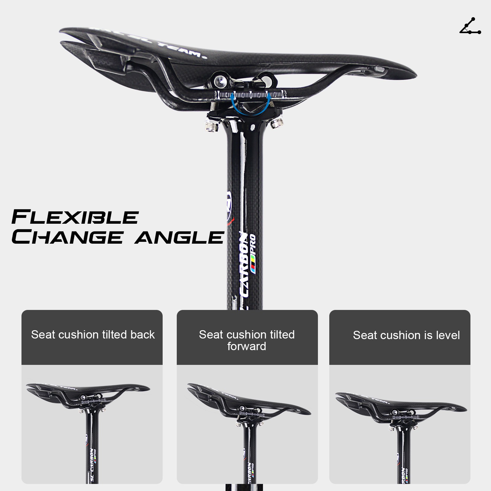 Mountain Bike Seatpost Road Bicycle Carbon Seat Post Tube Glossy 27.2/30.8/31.6