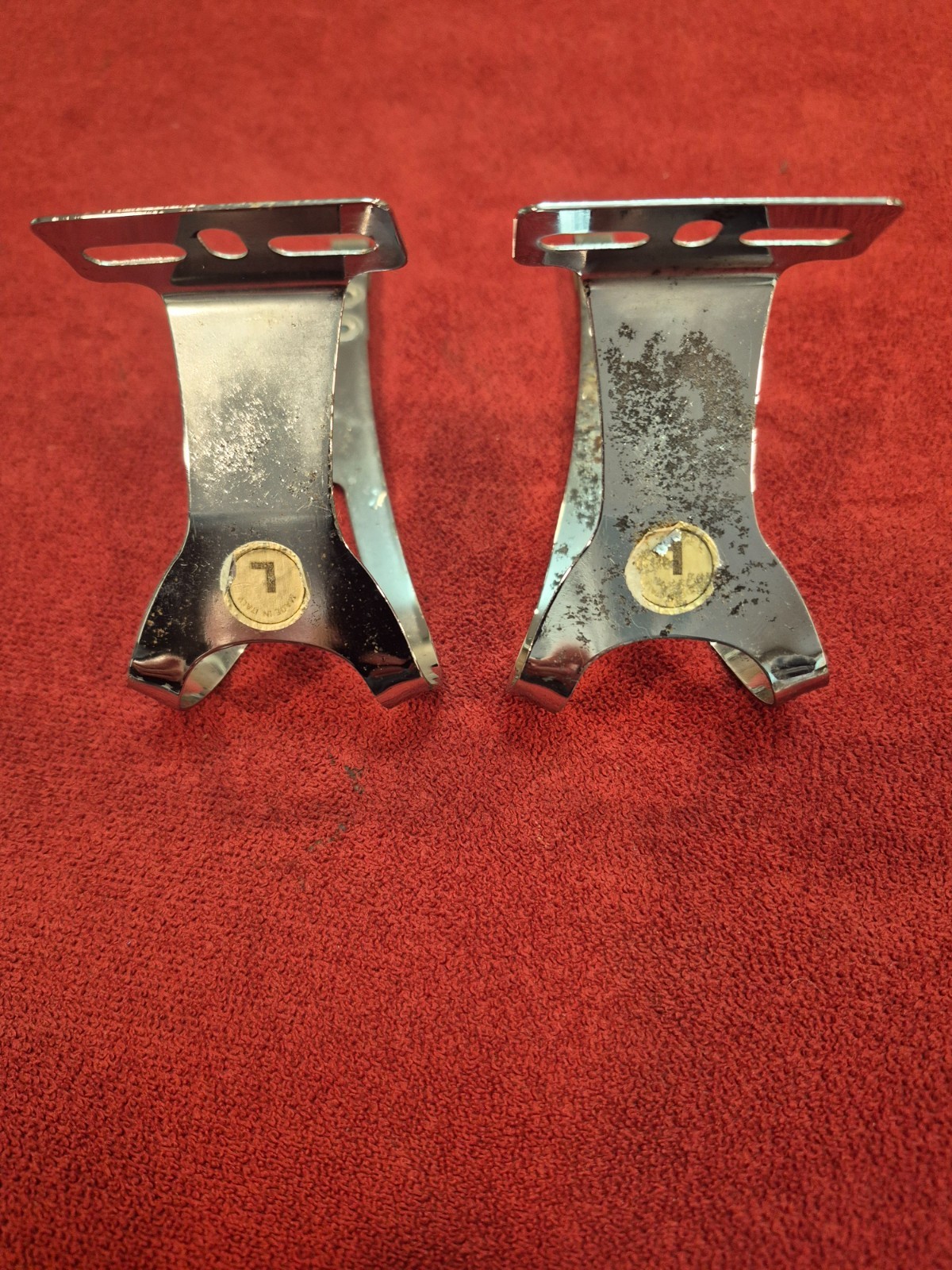 Vintage AVOCET Steel Toe Clips – Size Large – Made in Italy