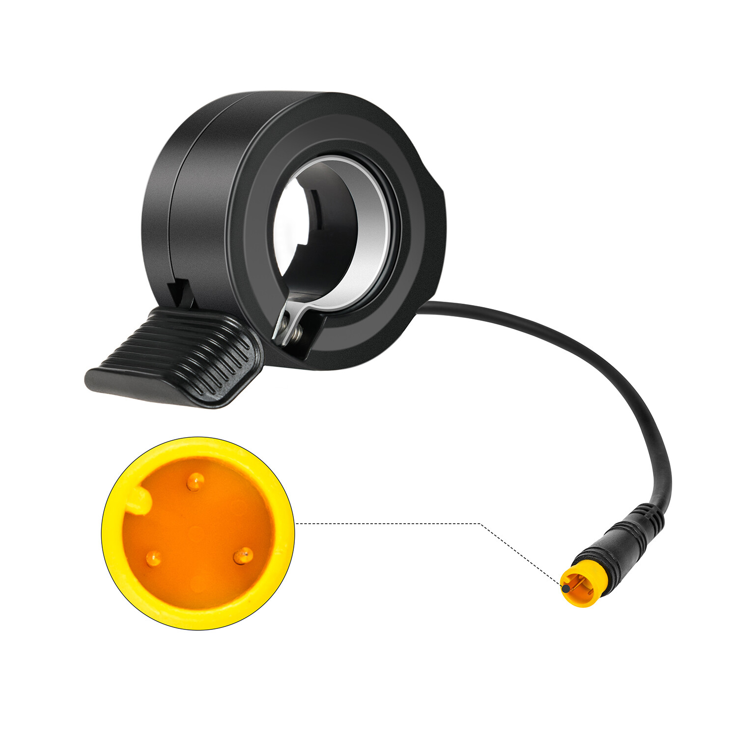 Addmotor Thumb Throttle Accelerator 3PIN Finger Speed Control Assembly for Ebike