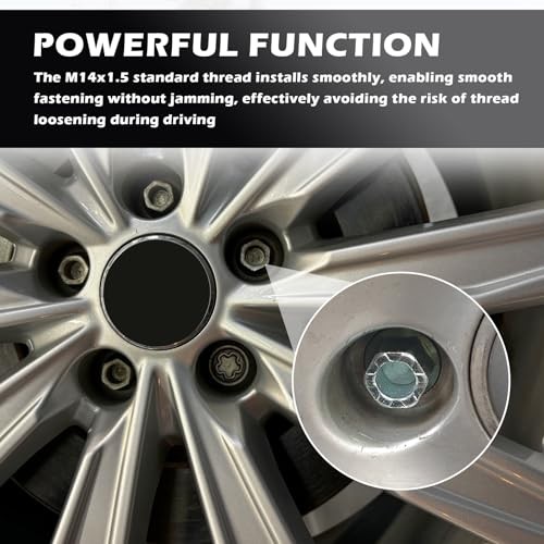 4PCS M14x1.5 Lug Bolts,High Hardness Wheel Bolts Compatible with Skoda Audi A3