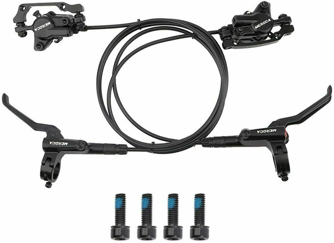 MTB Hydraulic Disc Brake Set Dual Piston Aluminum Alloy 800mm 1400mm Tubes