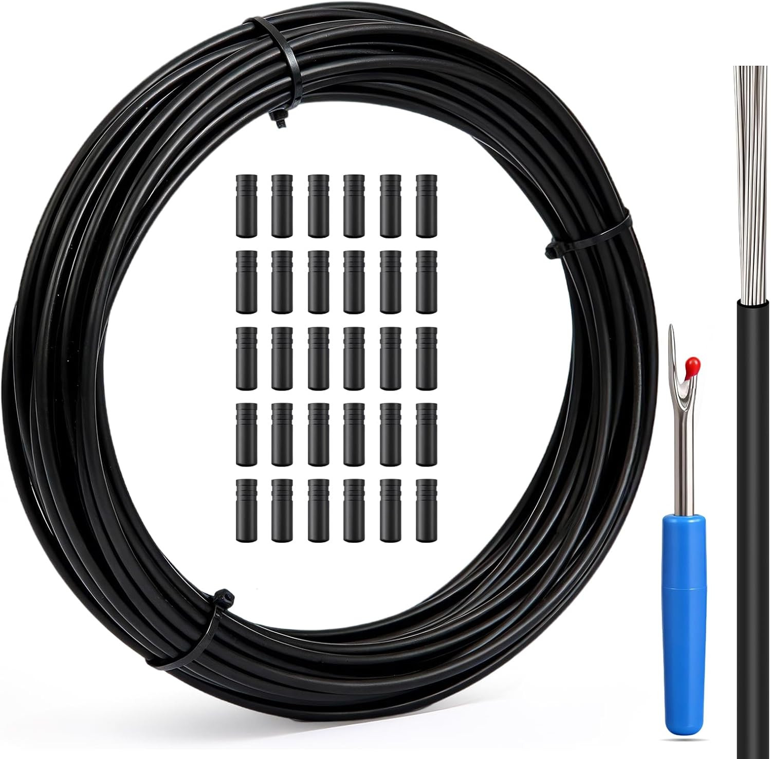 Shift Cable Housing,4Mm X 50Ft Lined Bicycle Bike Derailleur/Shift Cable Housing