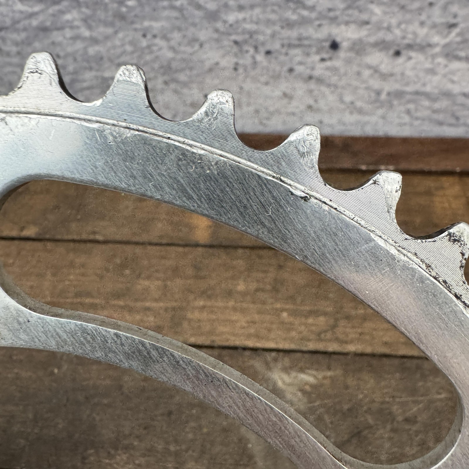 Vintage Campagnolo 53T Chainring 144 BCD 5-Bolt Road Bike Track Silver Crank