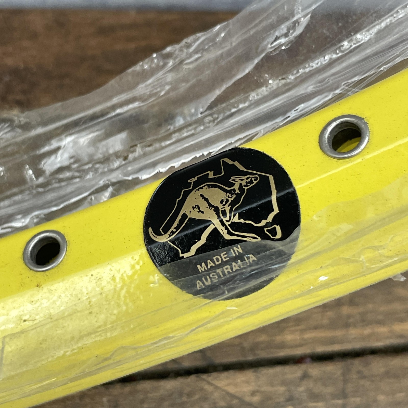 Velocity Synergy 650c Rim 36H Yellow Clincher Alloy Australia Road Gravel