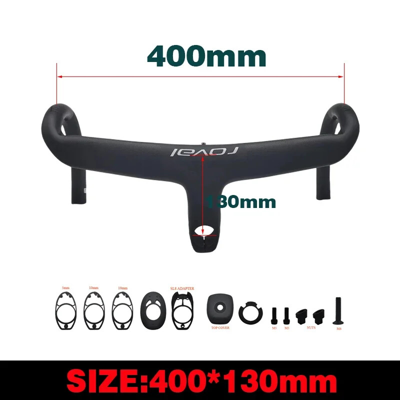 Carbon Fiber Internal Cable Routing Road Bicycle Handlebar Cockpit Di2 Drop Bar