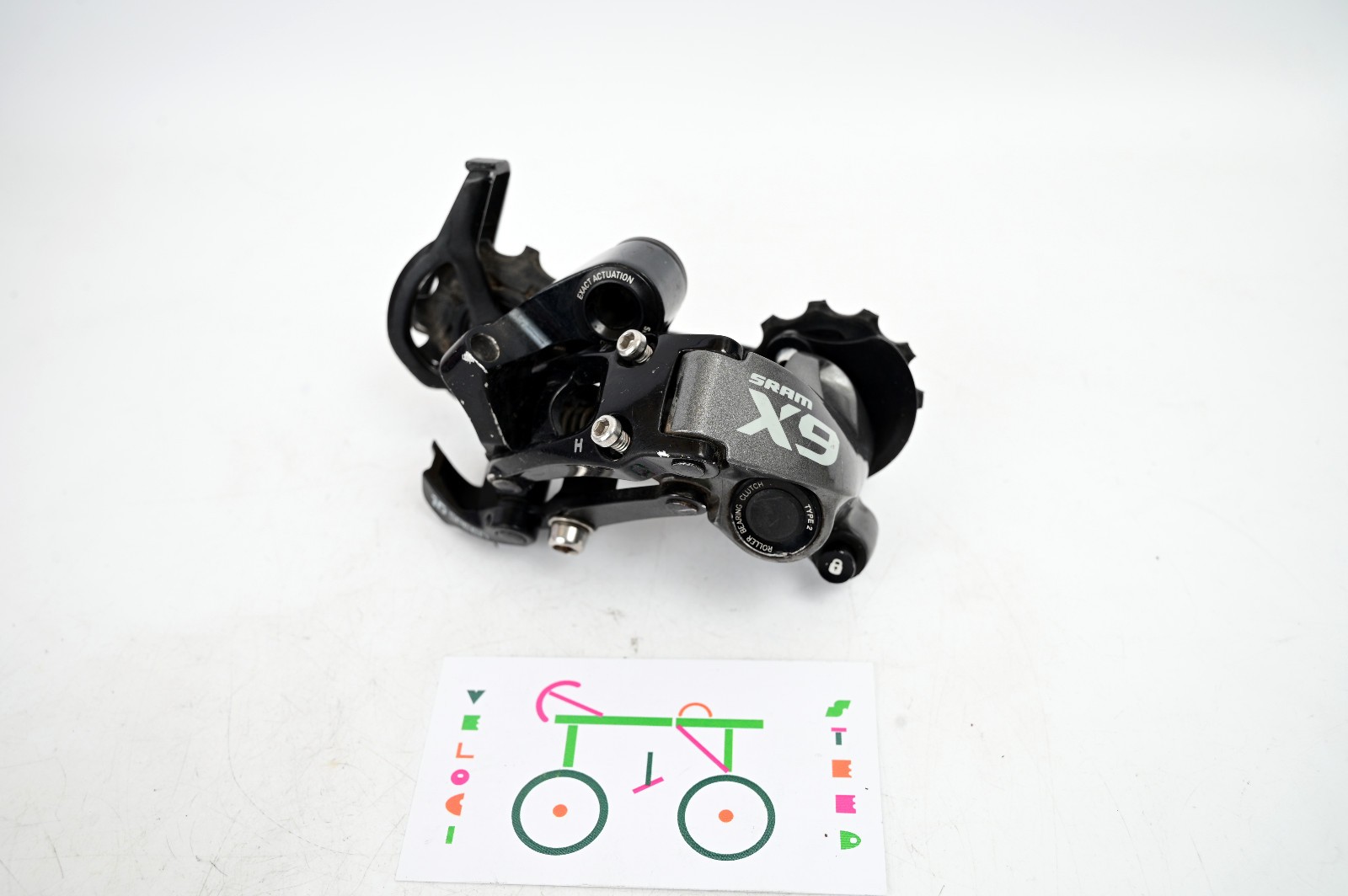 SRAM X9 Type 2 Rear Derailleur 10 Speed Mid Cage Black Fits X0 X9 X7 X5 MTB